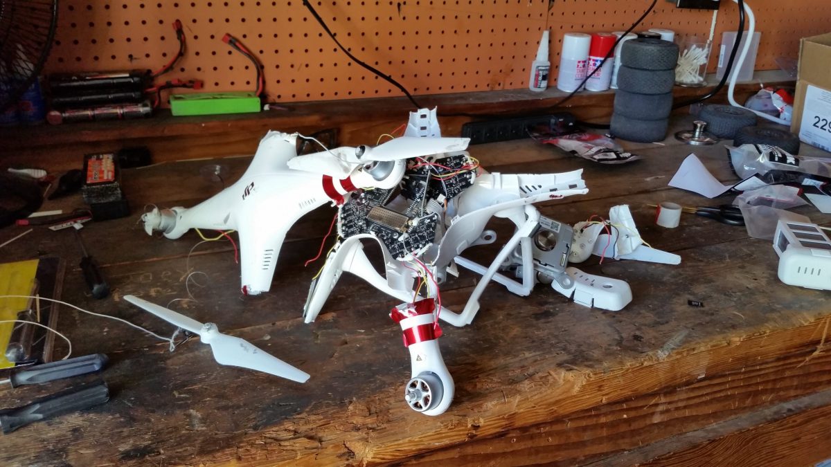 Plane hit by drone