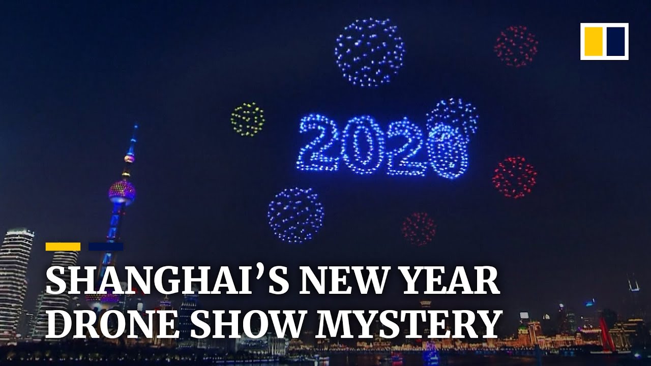 China new year drone show 2076